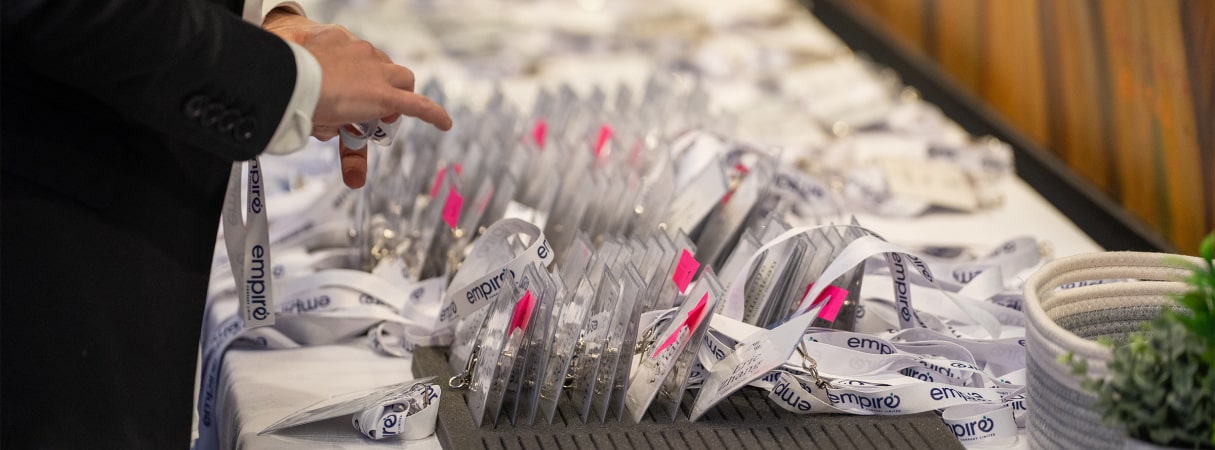 Events and Presentations desktop banner image.